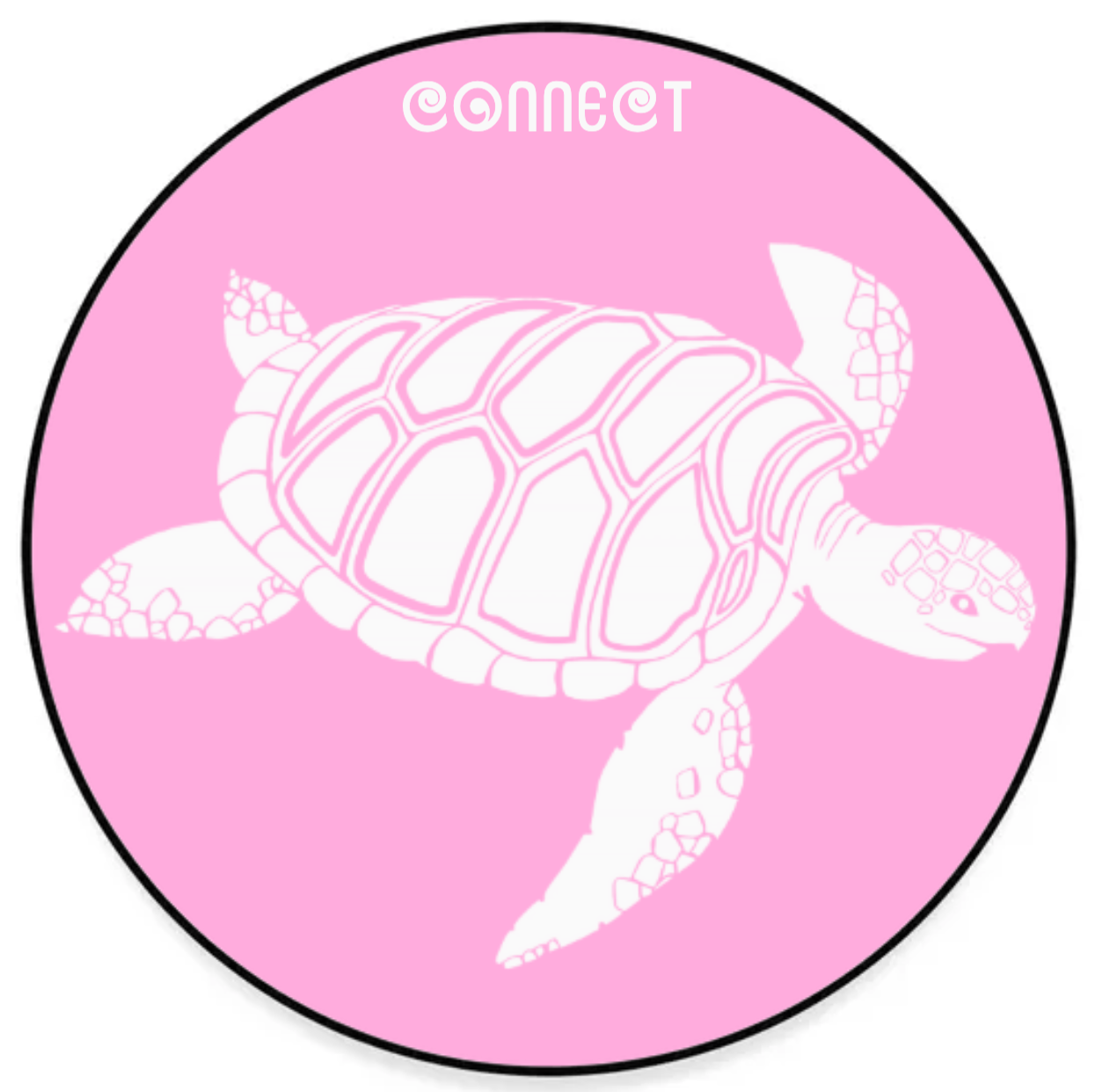 Pink and White Turtle Mat